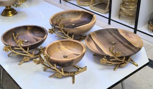 تصویر ست پذیرایی 4 تیکه نیلوفر ظروف سرو و پذیرایی