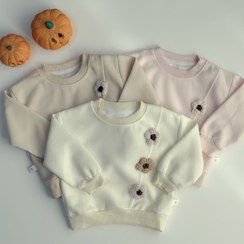 تصویر بلوز طرح گل بافتنی 