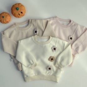 تصویر بلوز طرح گل بافتنی 