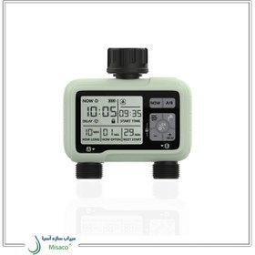 تصویر تایمر آبیاری قطره ای دو خروجی HCT-326 ٌWatre timer HCT-326