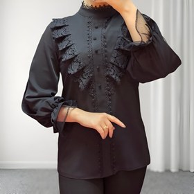 تصویر شومیز مجلسی مشکی کد ۱۱۱۹۰ 