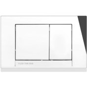 تصویر کلید فلاش تانک توکار ایران (استراکچر) مدل چهارگوش 