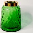 تصویر گلدان دستساز شیشه ای کد ۰۵۱ سبز 