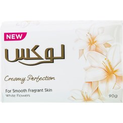 تصویر صابون مدل گل های سفید 90 گرمی لوکس 