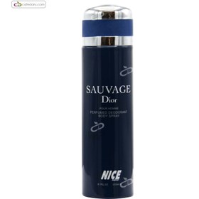 تصویر اسپری خوشبو کننده بدن ساواج دیور نایس 200 میلی لیتر Nice Body Spray Sauvage Dior 200 ml