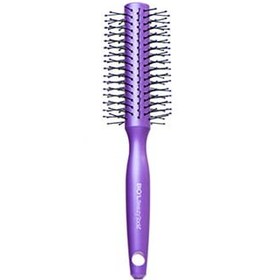 تصویر برس مو بنفش سوزن پلاستیکی گرد مدل آی استایل بیول ا Hair Brush - Purple BIOL Hair Brush - Purple BIOL