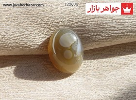 تصویر نگین عقیق هندی باباقوری نوزاددار کد 132605 