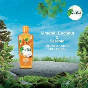 تصویر روغن مو بادام واتیکا 200 میل مدل ALMOND 