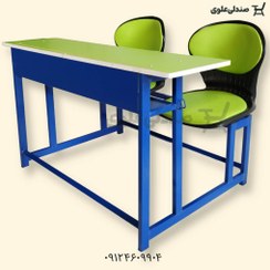 تصویر میز و صندلی دو نفره صدفی مدل B033 