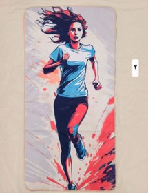 تصویر زیر انداز ورزشی و حوله باشگاهی 