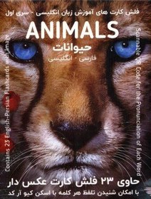 تصویر فلش کارت های آموزش زبان انگلیسی ۱ (حیوانات:ANIMALS)،(۲زبانه،باجعبه) 