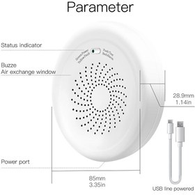 تصویر سنسور هوشمند گاز QY-GL-U-Z تویا 