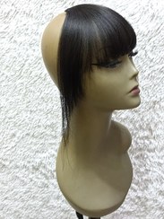 تصویر جلو مو چتری مینی بقل کوتاه جنس ابریشمی رنگ آمبره 