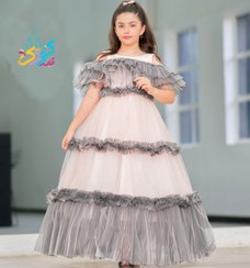 تصویر لباس مجلسی دخترانه سایز ۳۰تا۴۰مناسب ۶تا۱۴ سال 