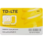 تصویر سیم کارت TD-LTE تک نت با 90 گیگ اینترنت3 ماهه 