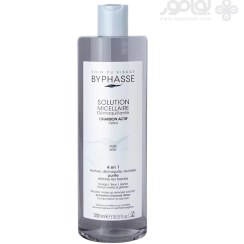 تصویر میسلار واتر دو فاز زغال فعال بایفاس مدل PURE SKIN حجم 500 میل BYPHASSE PURE SKIN MICELLAR WATER