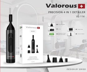 تصویر موزن والوروس مدل VL-114 (گوش،بینی،ابرو) Valorous Professional 3in1 Nose And Ear Trimmer Swiss VL 114