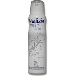 تصویر اسپری بدن مالزیا زنانه فرش کر نچرال 150 میل ا Malizia Neutral Gray Fresh Care Spray For Women 150ml 