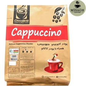 تصویر پودر کاپوچینو دوبیس | 20 عدد | همراه با پودر کاکائو Doobis Cappuccino Powder - 20 sachets 25g