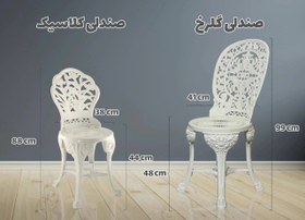 تصویر صندلی پلاستیکی گلرخ پلیمری نشکن 