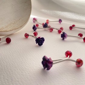 تصویر گیره رز کریستال 