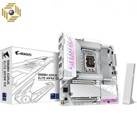 تصویر مادربرد GIGABYTE B860M AORUS ELITE WIFI6E ICE GIGABYTE B860M AORUS ELITE WIFI6E ICE (rev. 1.x) LGA1851 ATX Motherboard