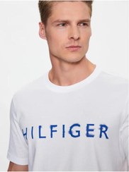 تصویر تیشرت مردانه تامی هیلفیگر اورجینال طلایی Tommy Hilfiger MW0MW31518-07 