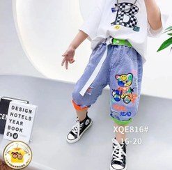 تصویر شلوارک جین زاپدار بچگانه 129 - سایز ۶ Children's zapdar denim shorts