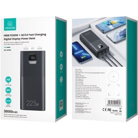 تصویر پاوربانک یوسمز مدل US-CD191 ظرفیت 30000 میلی آمپر ساعت Usams US-CD191 30000mAh Power Bank