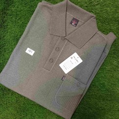 تصویر بلوز مردانه یقه دار سه دکمه xxxL لی موند تریکو( بافت) - حنایی 