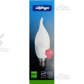 تصویر لامپ LED اشکی 7وات شفاف SL-SCC7D/W سیماران Transparent teardrop LED lamp 7 W SL-SCC7D/W Simaran