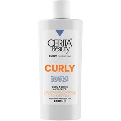 تصویر شامپو موی فر سریتا مدل ضد وز حجم 200 میلی لیتر Serita curly hair shampoo, anti-frizz model, volume 200 ml