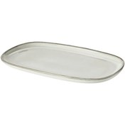 تصویر دیس 19*31 سانت طوسی ایکیا مدل GLADELIG Plate, grey, 31x19 cm IKEA