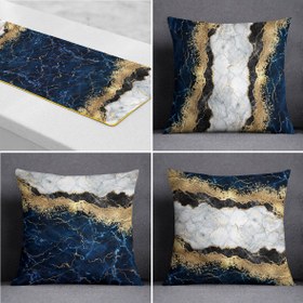 تصویر ست کوسن و رانر کد S221 ماربل