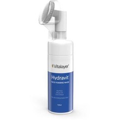 تصویر فوم شستشوی صورت ویتالیر مدل هیدراویت حجم 150 میلی لیتر Vitalayer Hydravit Face Foaming Wash For Dry And Dehydrted SKin 150 Ml