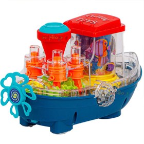 تصویر اسباب بازی کشتی موزیکال چرخ دنده ای Gear musical ship toy