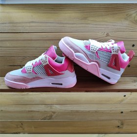 تصویر کفش اسپرت زنانه مدل ایر جردن 4 (Nike Air Jordan4) سرخ آبی ا pink air jordan 4 pink air jordan 4