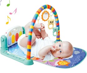 تصویر تشک بازی نوزادی موزیکال دارای پیانو مدل baby fitness piano 