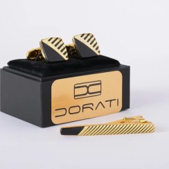 تصویر دکمه سرآستین و گیره کراوات مدل A657 