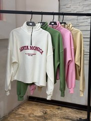 تصویر دورس نیم‌زیپ زنانه مونیکا مدل Free Size استایل اسپرت 