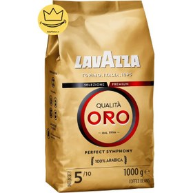 تصویر دانه قهوه لاوازا مدل Qualità Oro وزن ۱ کیلوگرم 