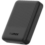 تصویر پاوربانک بیسیم مگنتیک 10000 میلی‌آمپر مومکس مدل Momax Q.Mag Minimal2 IP123 Momax Q.Mag Minimal 2 Wireless Magnetic Battery MagSafe 10000mAh IP123