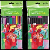 تصویر نی مارپیچ فانتزی 10 میل مشکی | بسته 40 عددی | مناسب برای نوشیدنی‌های سرد و گرم 