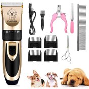 تصویر کیت اصلاح شارژی حیوانات خانگی (سگ و گربه) برند Chaoer بی صدا chaoer new handheld Rechargeable Pet trimmer clipper for cats and dogs with noiseless and ultra quiet design