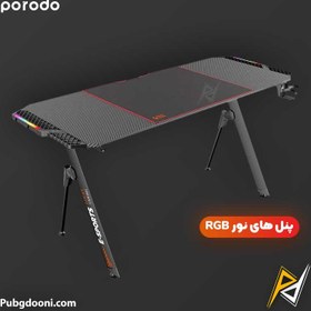 تصویر میز گیمینگ پرودو Porodo Gaming Desk PDX513 E-SPORTS ا Porodo Gaming Desk PDX513 E-SPORTS Porodo Gaming Desk PDX513 E-SPORTS