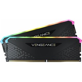 تصویر رم کامپیوتر VENGEANCE RGB RS DDR4 کورسیر دوکاناله 16GB فرکانس 3200MHz Corsair VENGEANCE RGB RS DDR4 16GB (2x8GB) 3200MHz C16 Desktop Ram