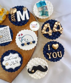 تصویر کاپ کیک تولد مردانه شغل بانکدار 