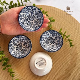 تصویر مزه خوری دنی هوم طرح شکوفه آبی کد 36599 