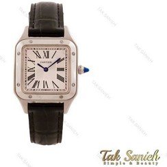 تصویر ساعت مچی کارتیه سانتوس بند چرمی زنانه 