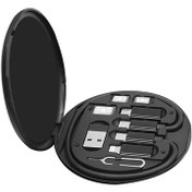 تصویر مبدل USB / MicroUSB / Lithning / Type-C و پایه نگهدارنده تسکو مدل TCRA 1500 TSCO TCRA 1500 USB / MicroUSB / Lithning / Type-C Adapter Cable